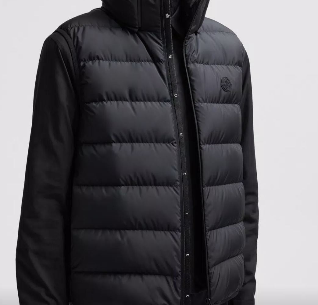 Moncler VALMASQUE ダウンベスト Black, Light Gray