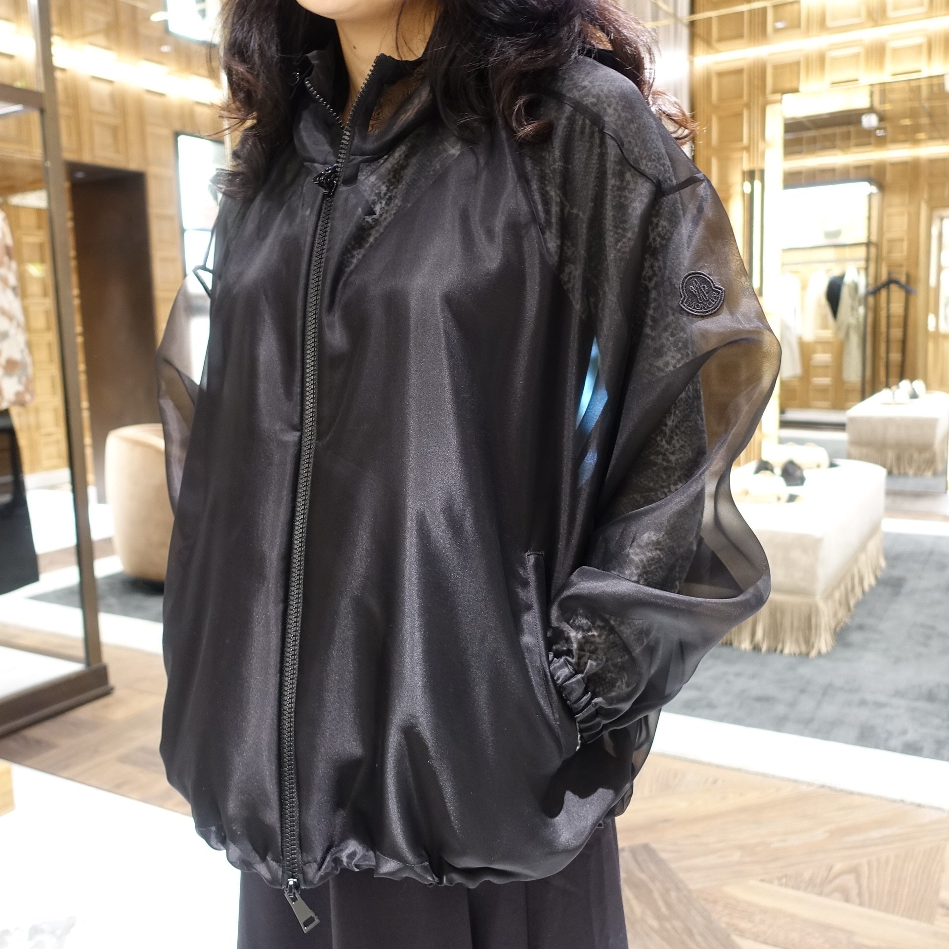 Moncler ARMONIDE Silk Organza Jacket