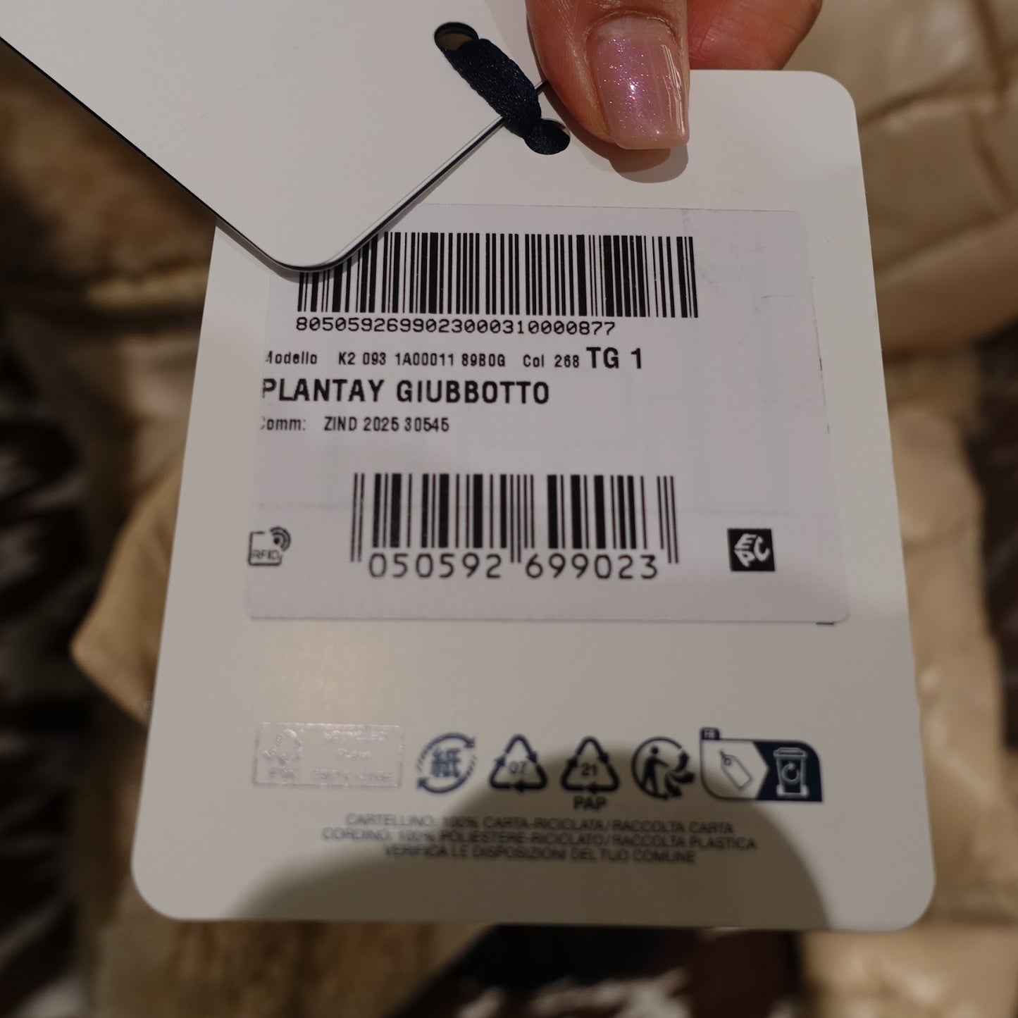 جاكيت مونكلر قصير مبطن بالريش (رجالي) 6 كجم