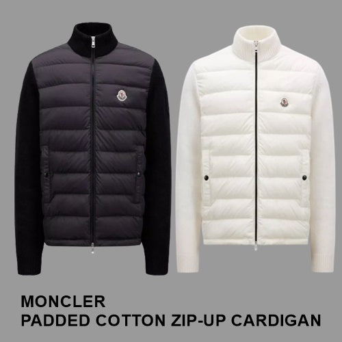 Moncler Padded Cotton Zip-Up Cardigan