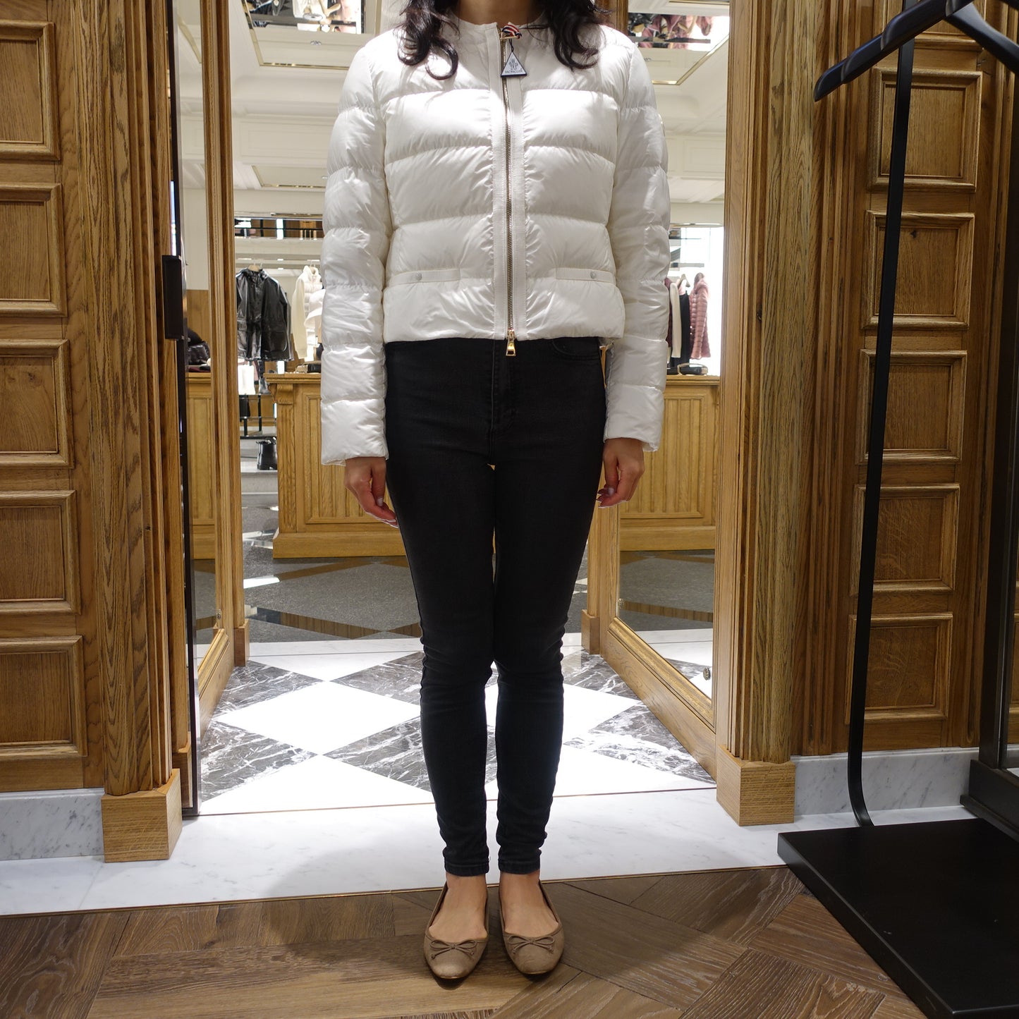Moncler LAURINE Short Down Jacket White 034
