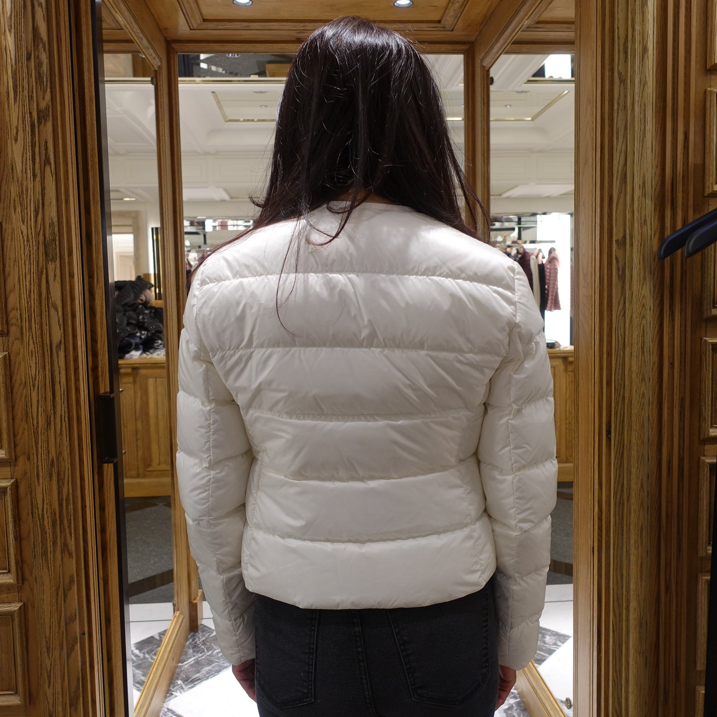 Moncler LAURINE Short Down Jacket White 034